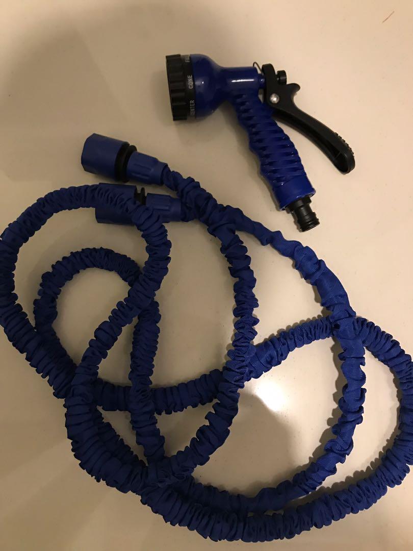 Garden Hose Double Latex Core Expandable Water Hose Space Saving Gardening Gardening Tools Ornaments On Carousell
