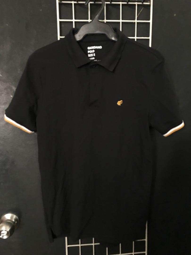 Giordano polo deals shirt black