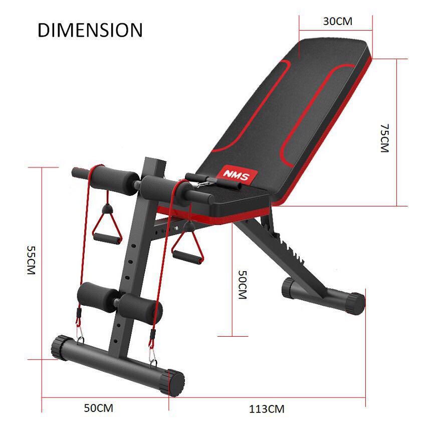 Gym Fitness Sit Up Bench Dumbell Sports Equipment Exercise