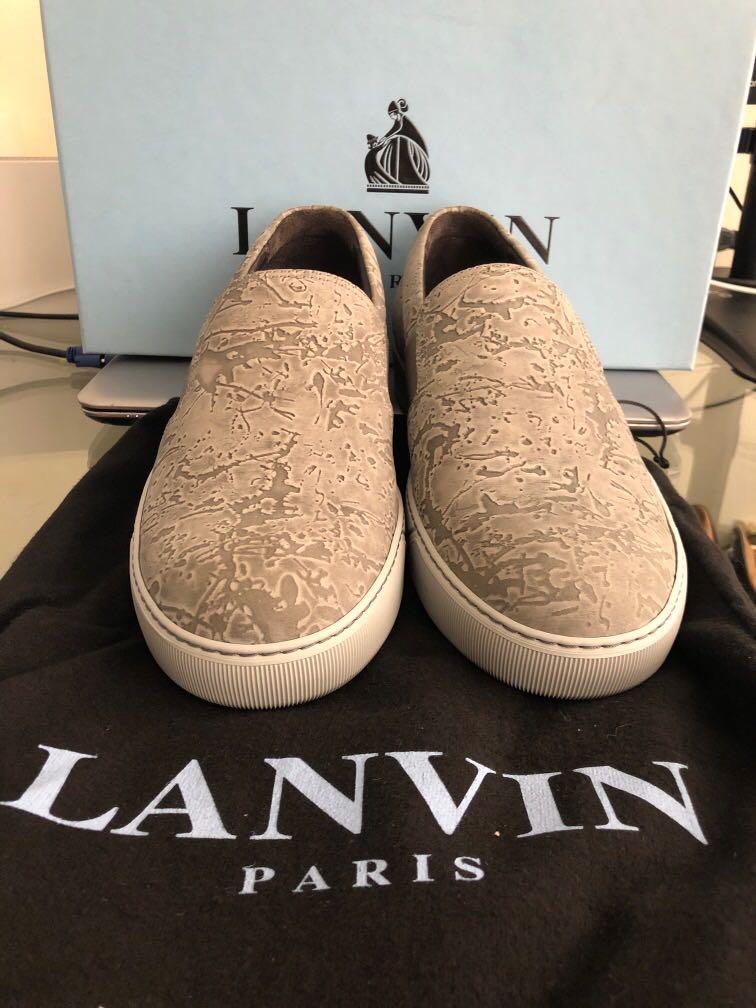 lanvin leather sneakers