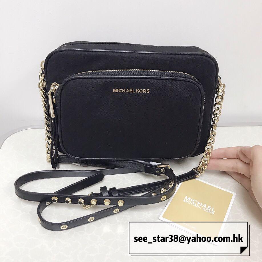 michael kors leila nylon camera bag