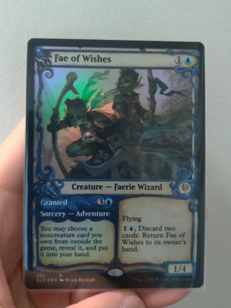 MTG FOIL Fae of Wishes Showcase Alternate Art (ELD), Hobbies & Toys