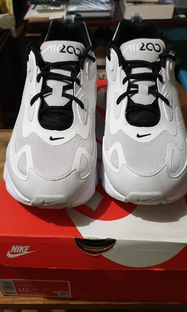 nike air max 200 men's white and orange