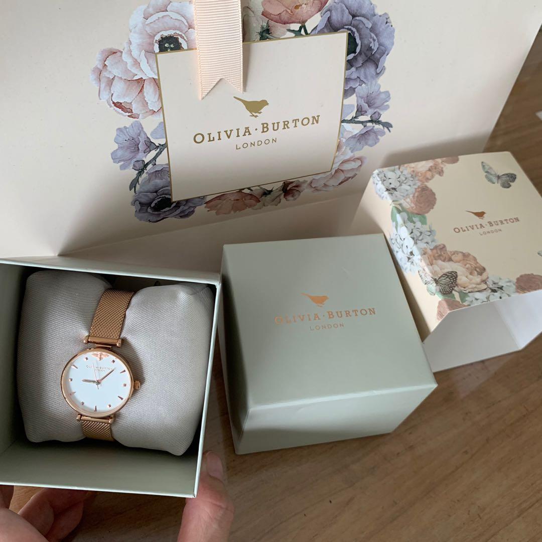Queen bee silver mesh watch top