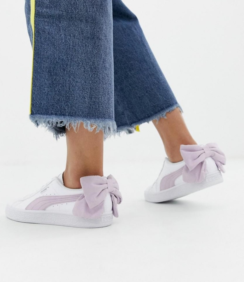 Puma sneakers bow sale