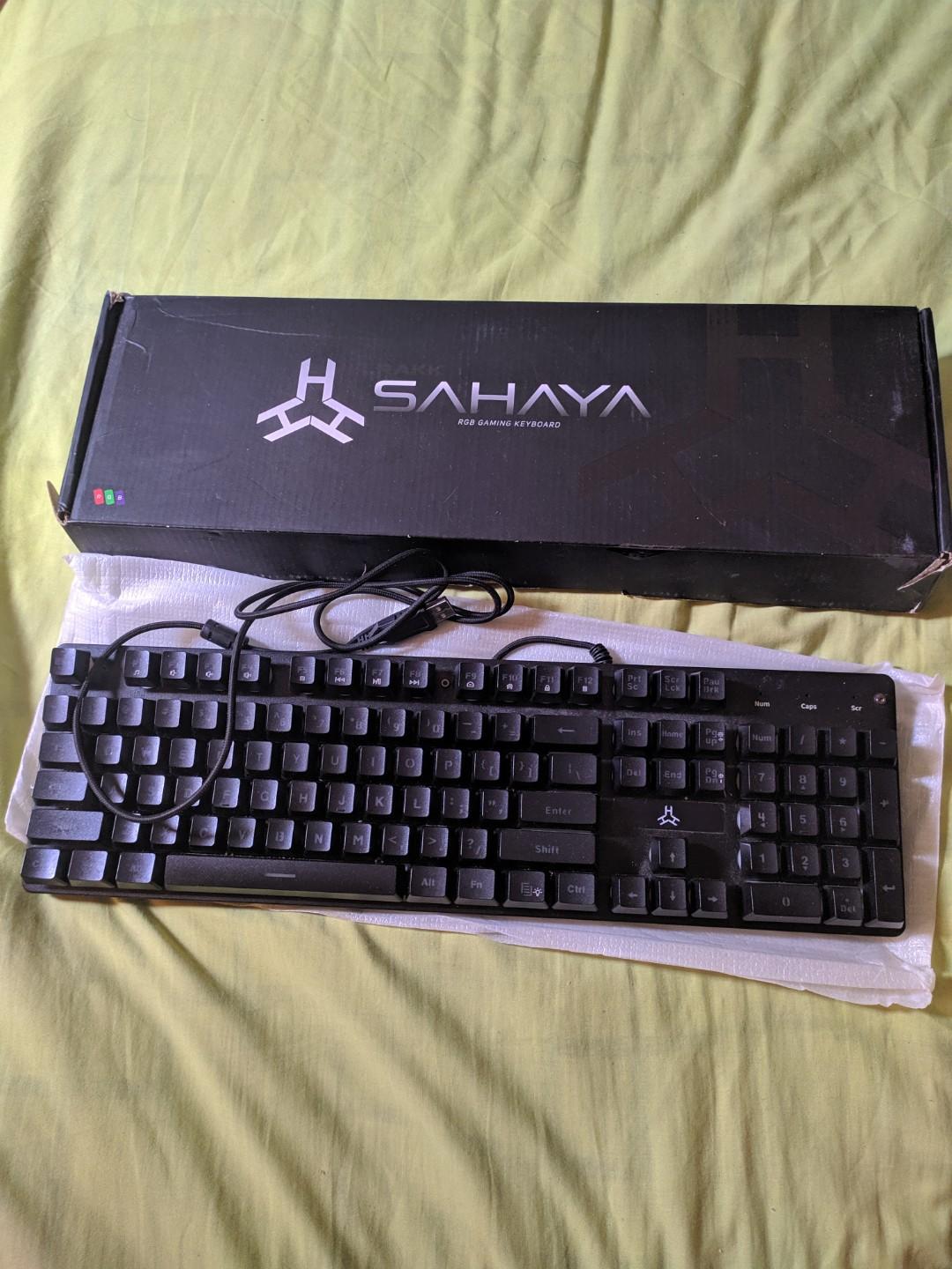 Rakk Sahaya RGB SemiMechanical Keyboard, Computers & Tech, Parts