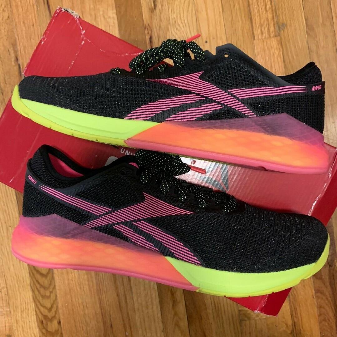 reebok nano black and pink