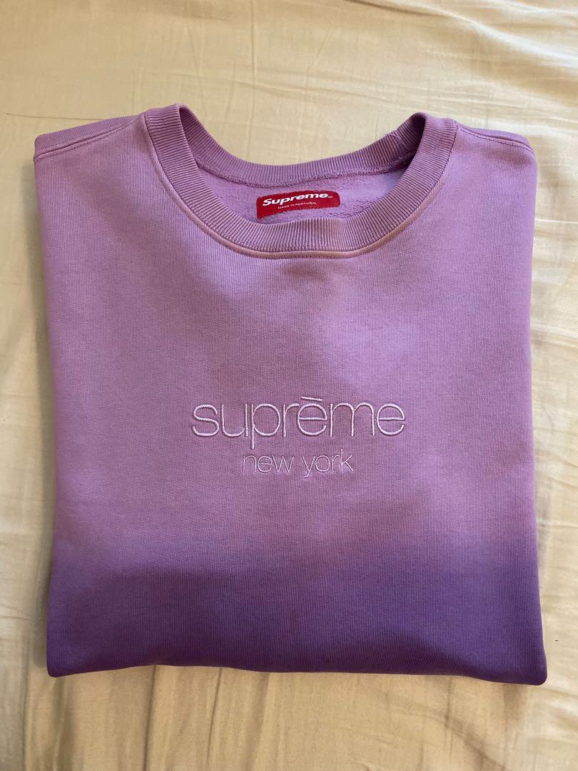 Supreme dipped crewneck top purple
