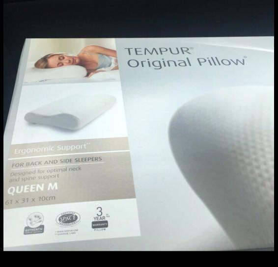 Tempur Original Pillow M & L size, Furniture & Home Living, Furniture