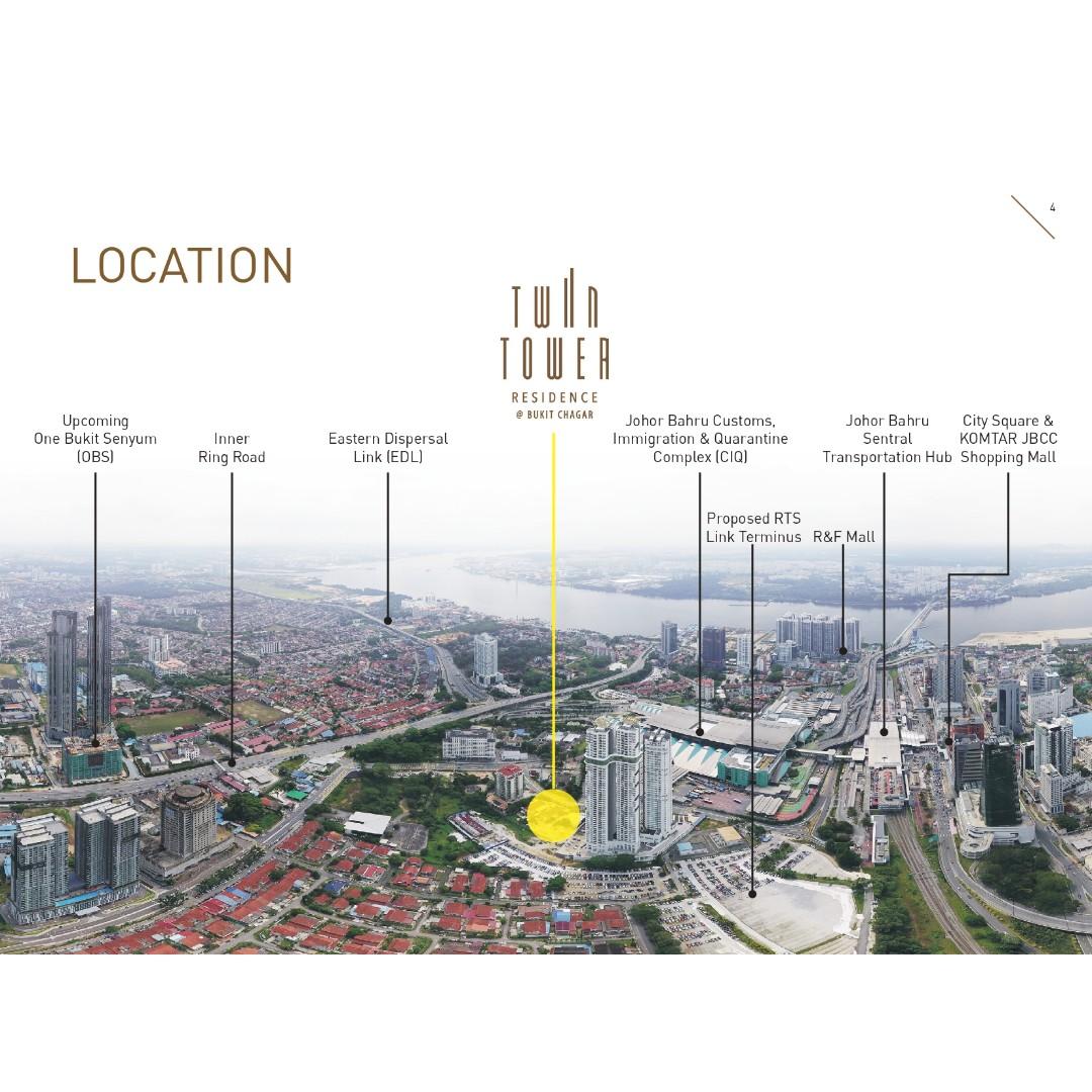 Twin Tower Bukit Chagar , next to CIQ & Woodlands (Best Investment in