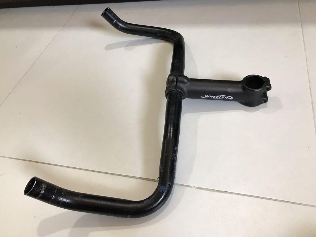 Used bullhorn handlebar with stem, Sports Equipment, Bicycles & Parts