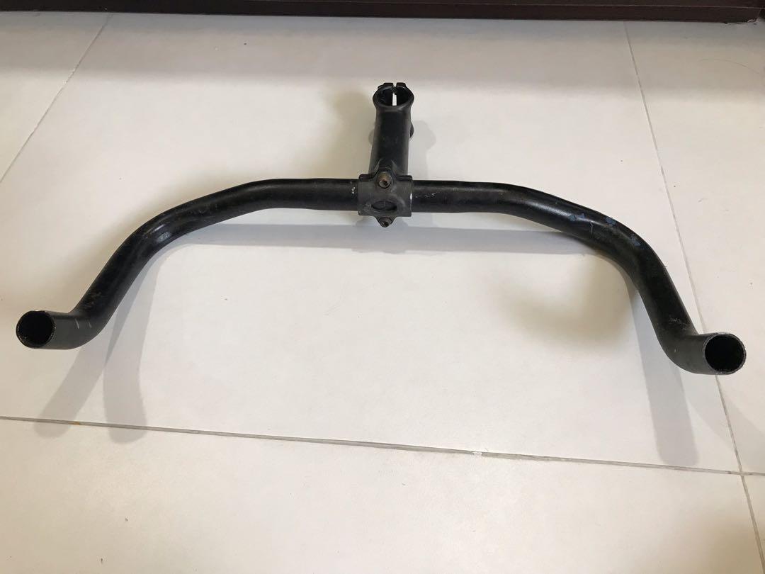 Used bullhorn handlebar with stem, Sports Equipment, Bicycles & Parts