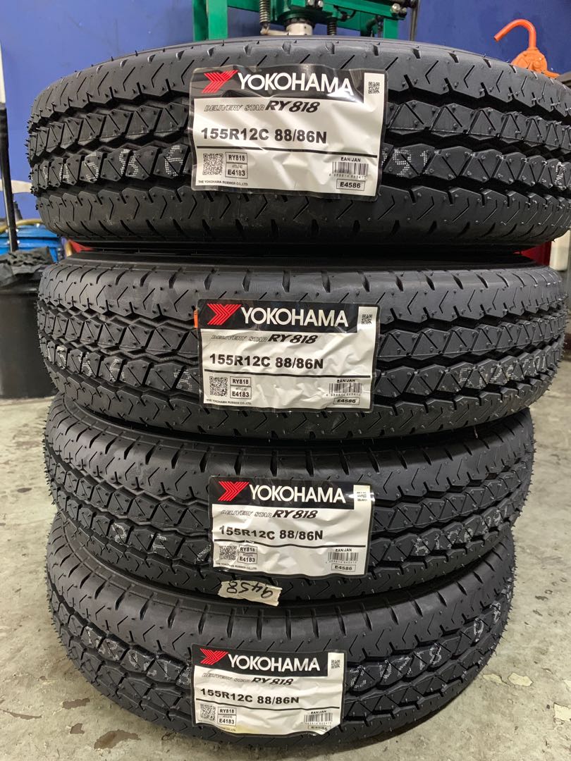 Yokohama 155R12C, Car Accessories, Tyres & Rims on Carousell