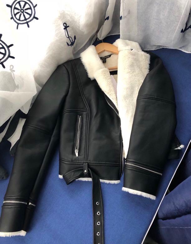 zara winter leather jacket