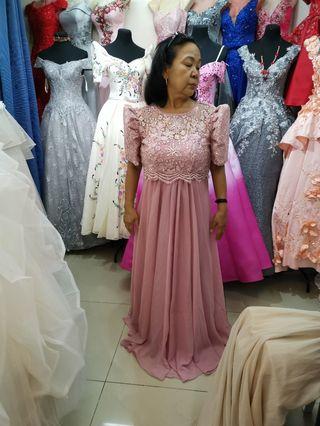 old rose gown for principal sponsors