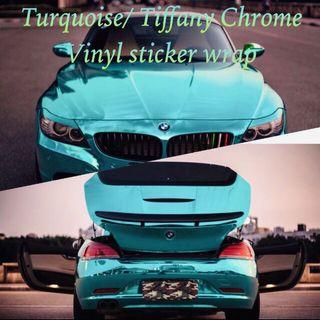 Turquoise / Tiffany vinyl chrome sticker wrap