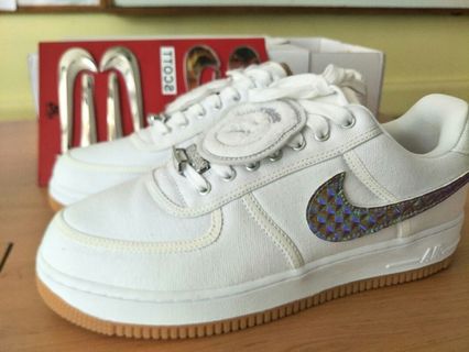 Travis scott hotsell af1 swooshes