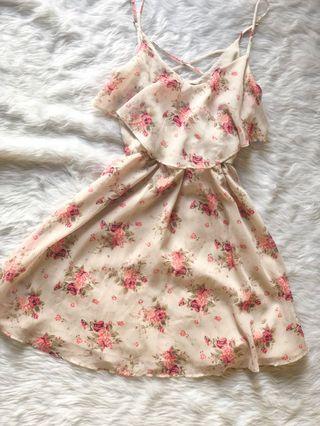 Forever21 chiffon floral dress