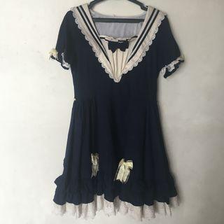 Navy blue lolita dress
