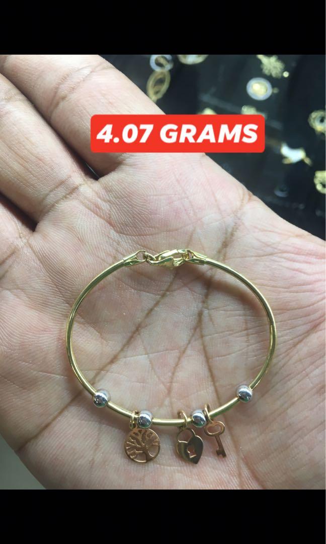 baby bracelets real gold