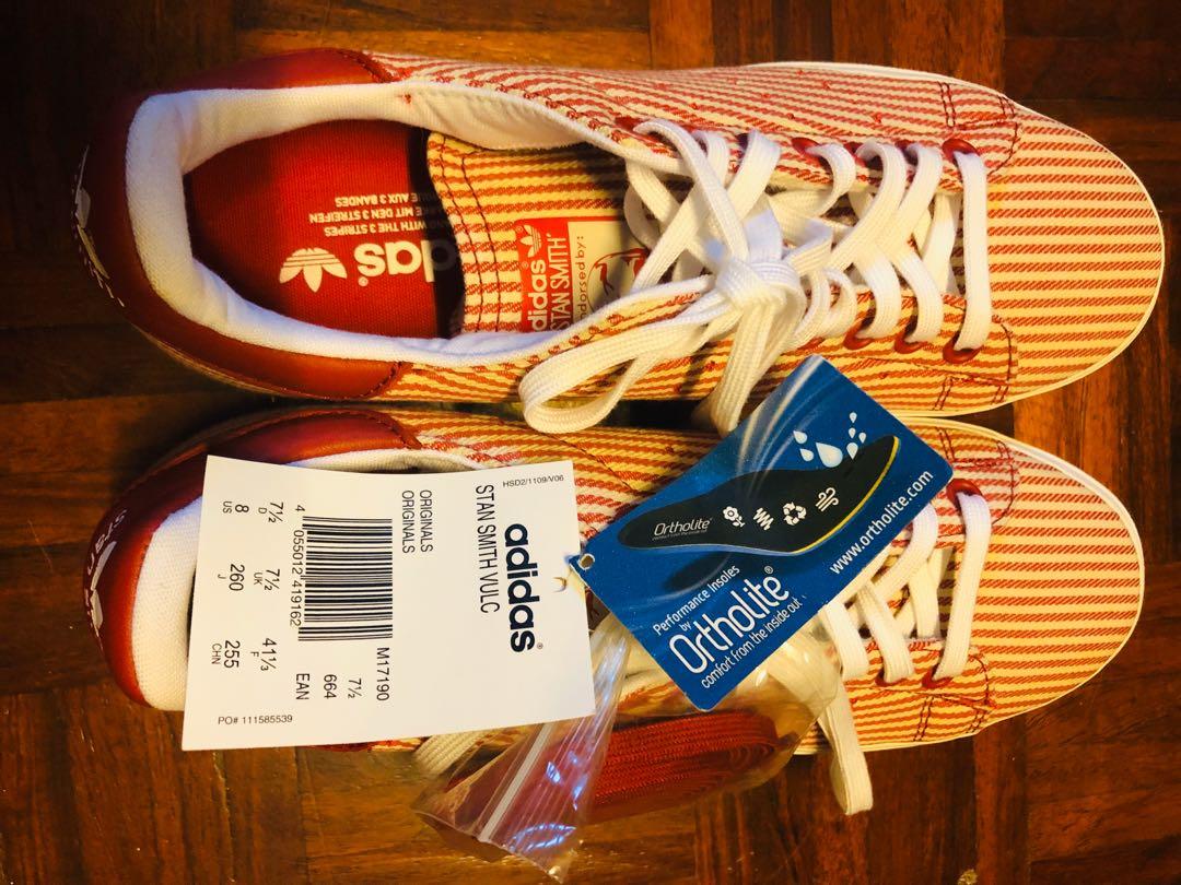 stan smith red white