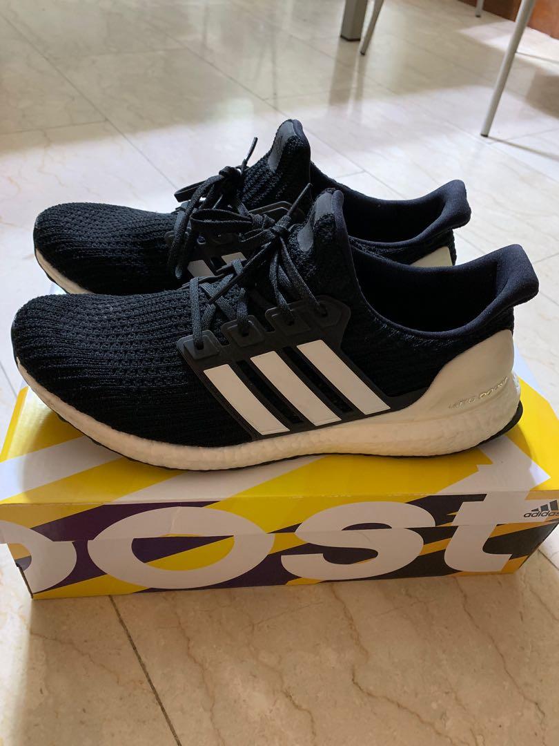 ultra boost black white stripes