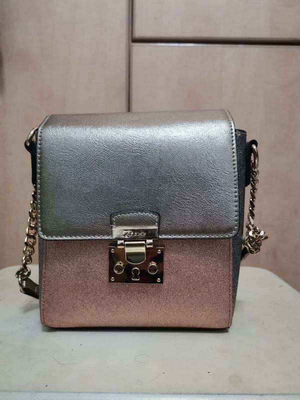 silver rose sling bags