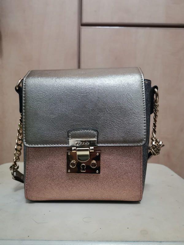 aldo rose gold bag