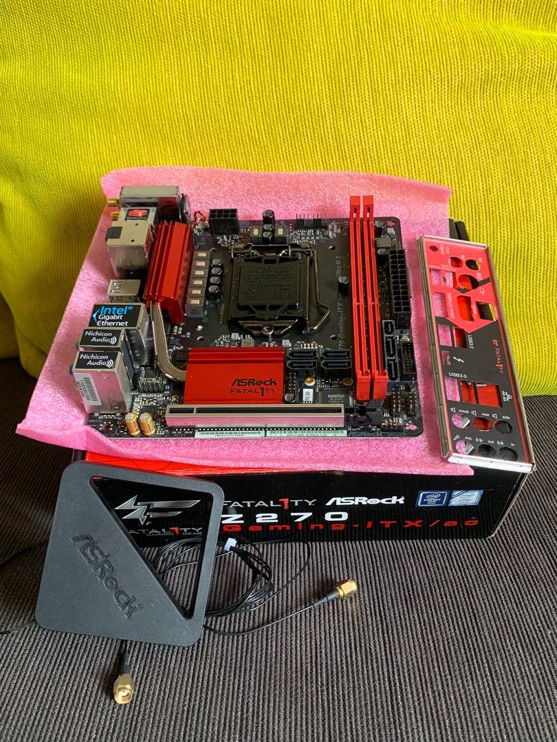Asrock Z270 Gaming Itx Ac W Warranty Electronics Computer Parts Accessories On Carousell