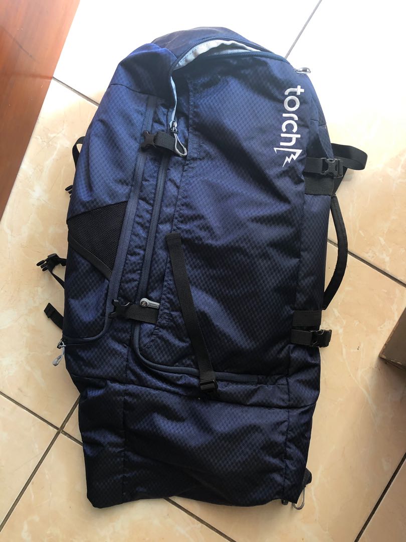 Backpack TORCH Airbender Fujisawa 45+3 Liter Navy, Fesyen Pria, Tas