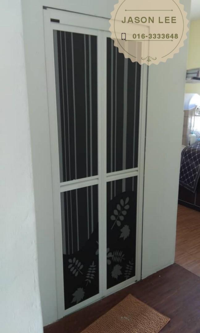Bifold Door Toilet Bathroom Pintu Lipat Aluminium Bilk Air Tandas N19022 Home Furniture Others On Carousell