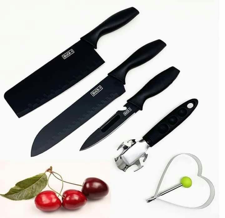 Buck-1 knife set (Category: Knives & Chopping Boards) located in Quezon City. Submitted by rigelsfashiononline (Listing ID 254509237, Image 3). Description: Buck-1 knife set Php 300.