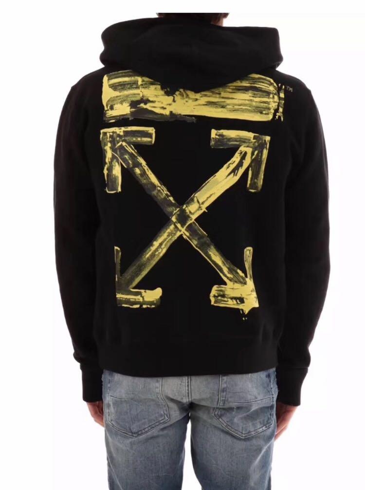 off white hoodie yellow arrow