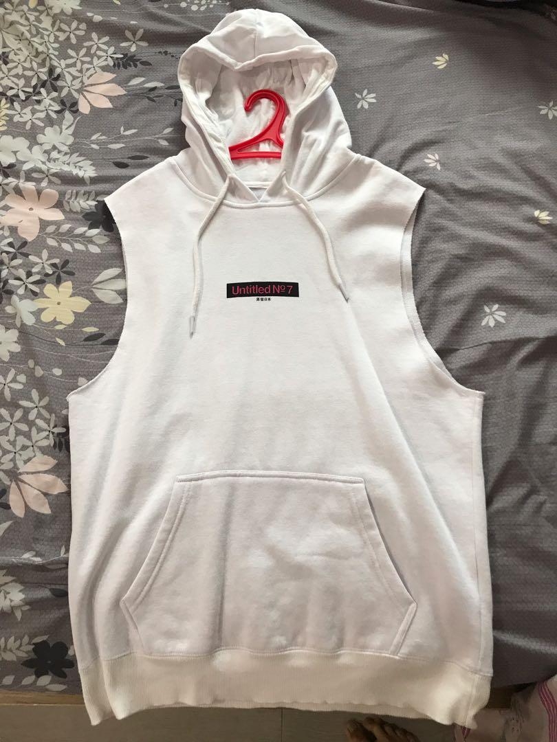Cotton on sleeveless hoodie Men s Fashion Tops Sets Hoodies on Carousell