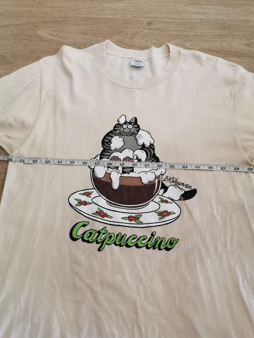 Crazy Shirt Bkliban Cat Catpuccino Men s Fashion Tops Sets
