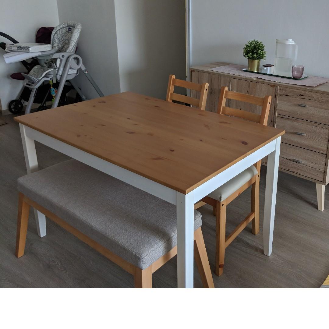 Dining Table And Bar Stools Furniture Tables Chairs On Carousell