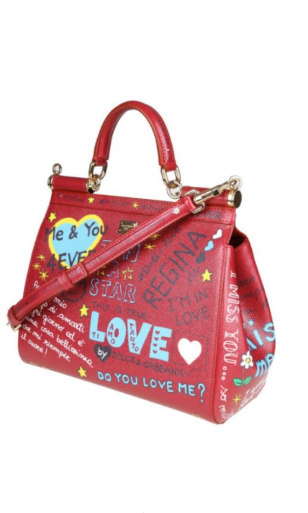 Dolce and store gabbana graffiti bag