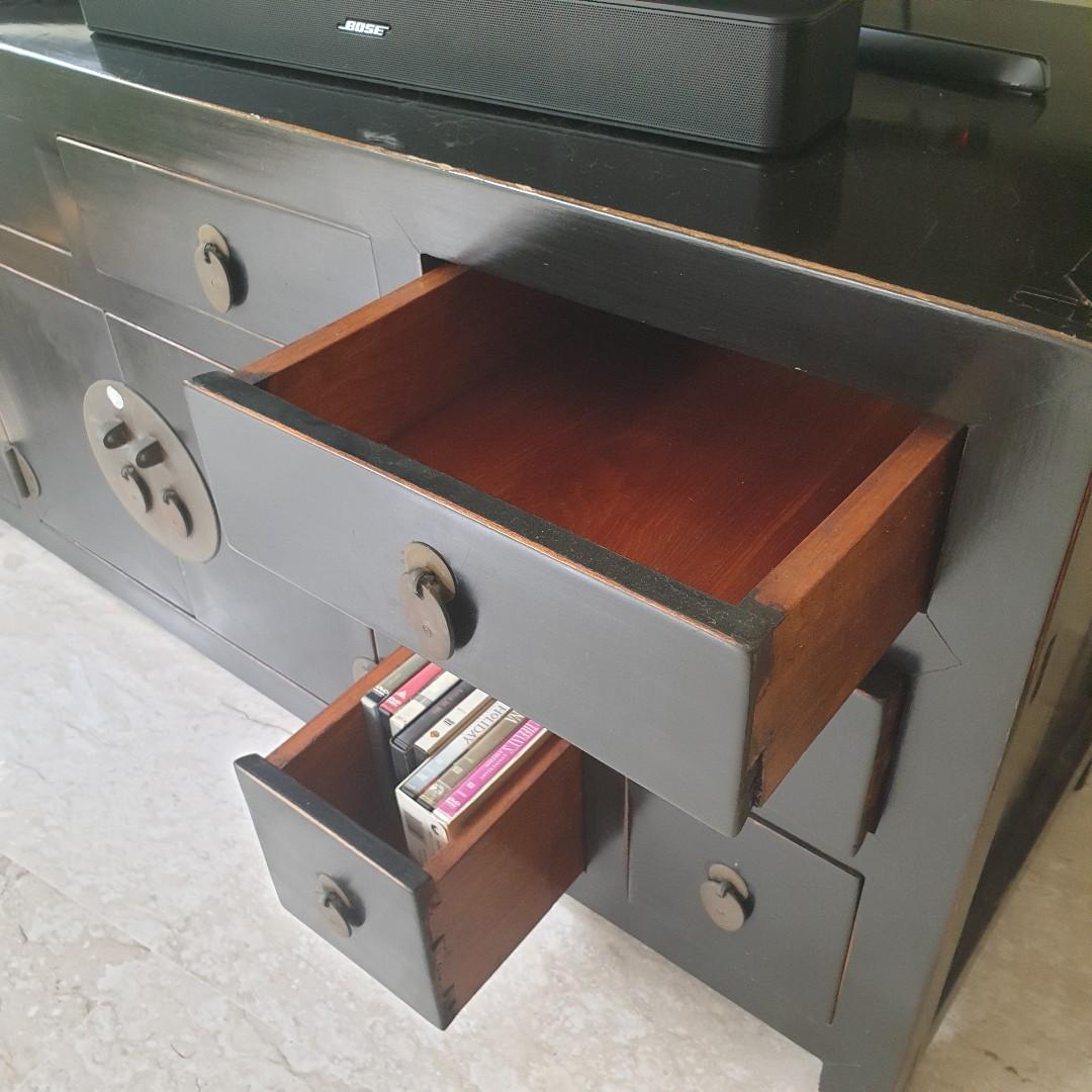 Elm Wood TV Console, Furniture & Home Living, Furniture, TV Consoles on