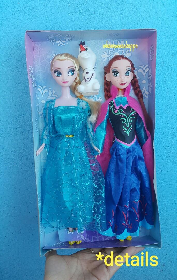 FROZEN (Elsa & Anna) Dolls (Category: Kids Toys) located in Mabalacat. Submitted by whowannashoppe (Listing ID 254355036, Image 3). Description: FROZEN Elsa & Anna Dolls Material: Rubber ✔ Good quality materials. Hindi plastic yung katawan. 🏷 P350.00 + sf ✔ LAST PRICE POSTED. TAPAT NA PO! 🚫 NO HAGGLING. ❌ No joy reserver. No joy miner. ❌ No long reservation. (Two days reservation only.) ✔ Payment first policy. ▪ Cross-posted. Ask for availabili