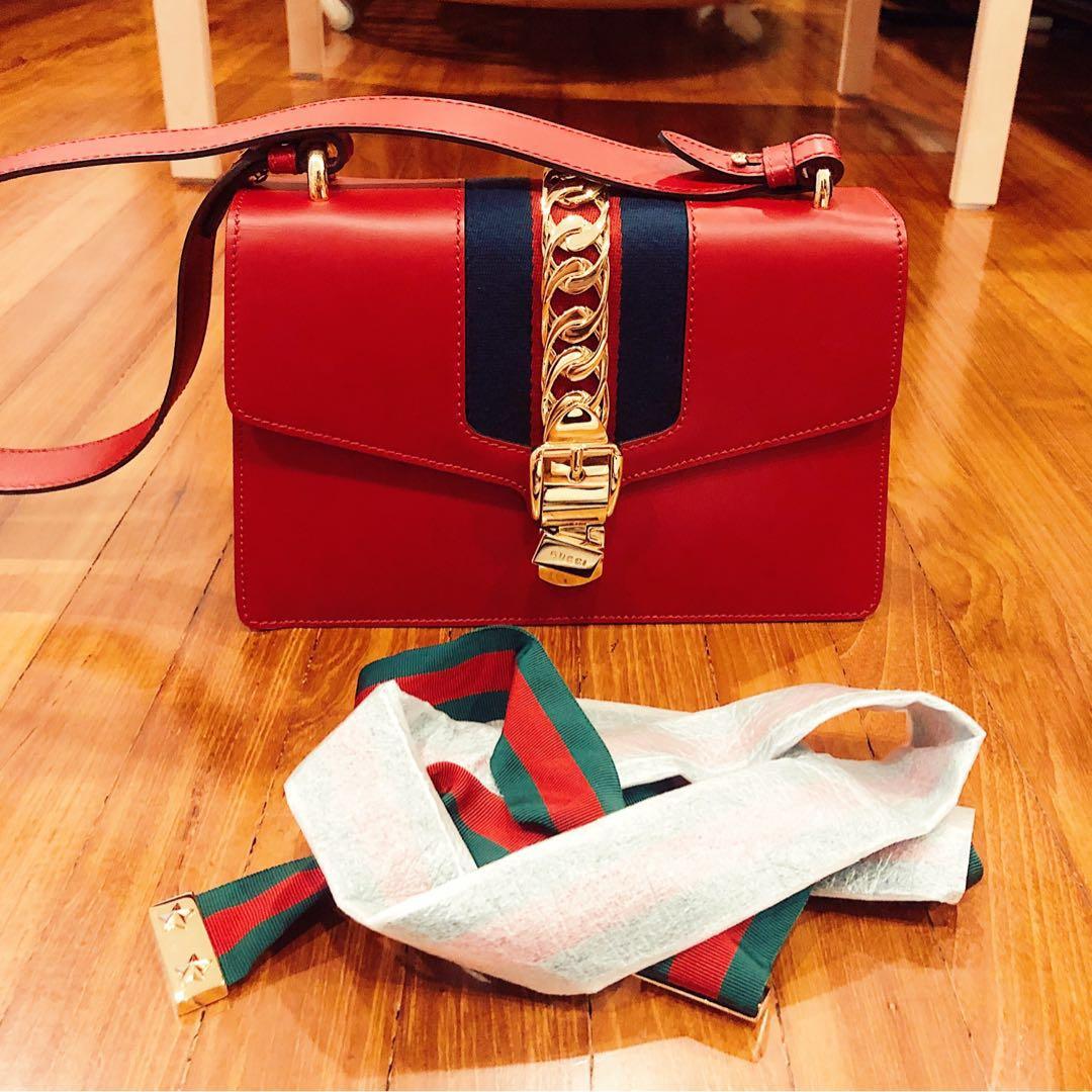 gucci sylvie red