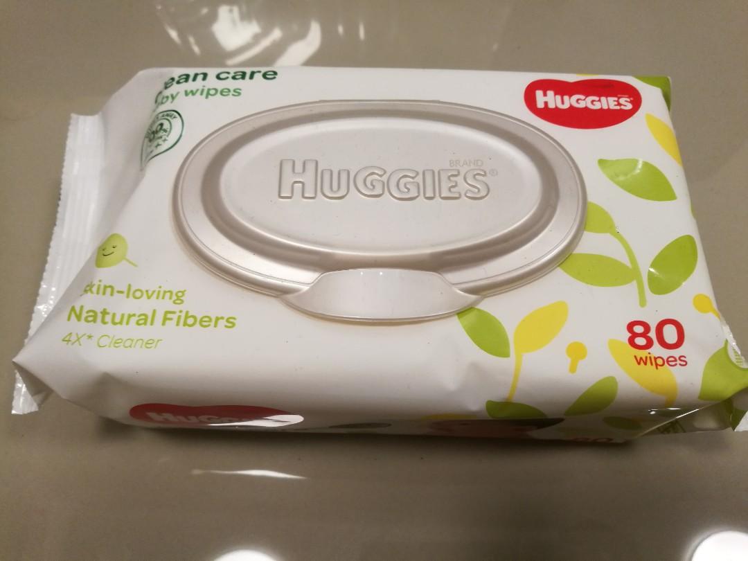 Huggies baby wipes Clean Care (new packaging), Babies & Kids, Bathing