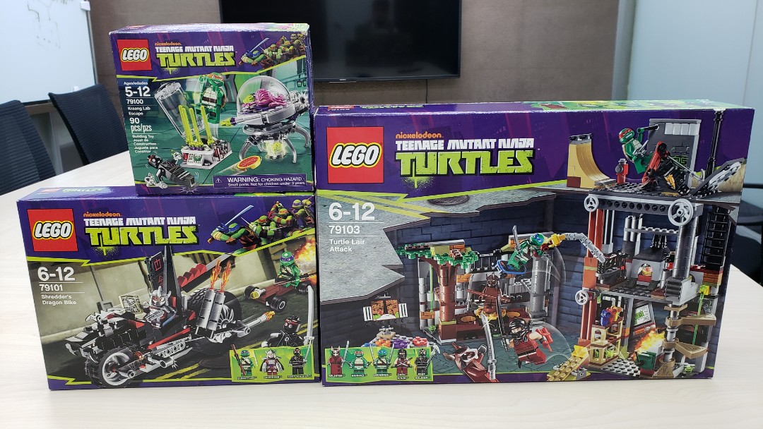 LEGO Teenage Mutant Ninja Turtles 79100 79101 79103, 興趣及遊戲, 玩具& 遊戲類-  Carousell