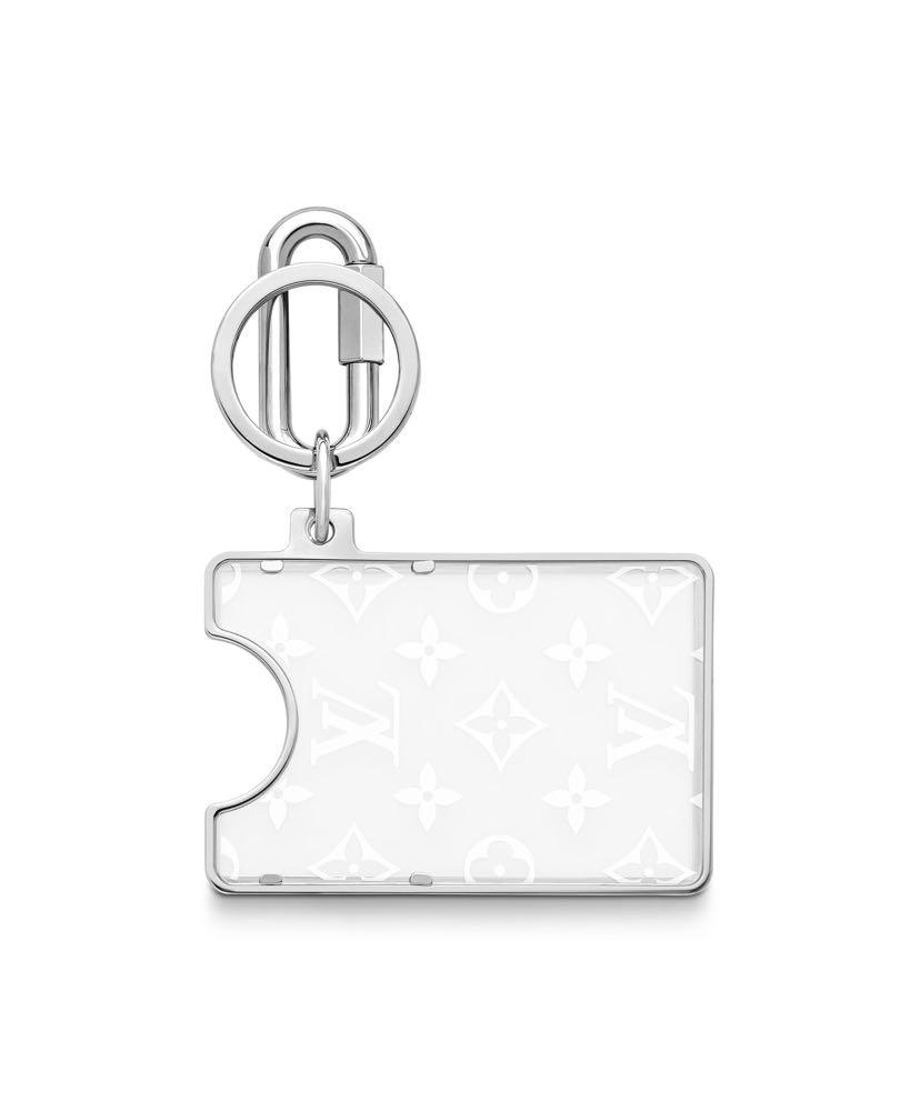LOUIS VUITTON Transparent Plexiglass Prism ID Card Holder White 676770
