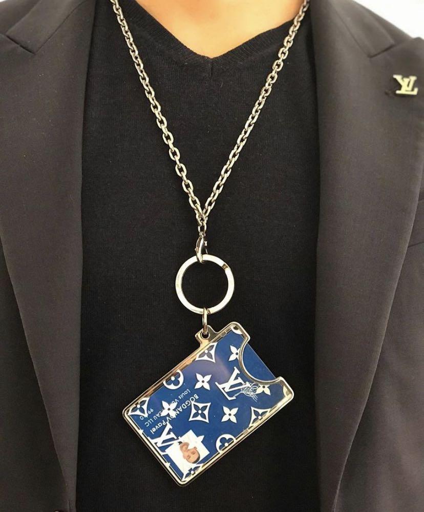 LOUIS VUITTON * LV Prism ID Holder Bag Charm and Key Holder