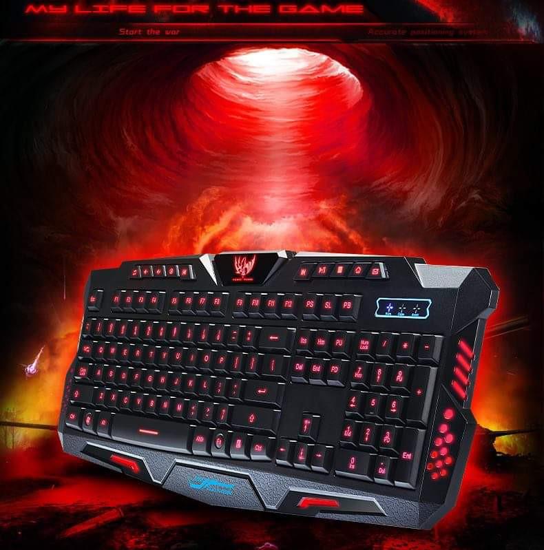 Magic Wings Gamer Tricolor Backlight Wired Gaming Keyboard M200