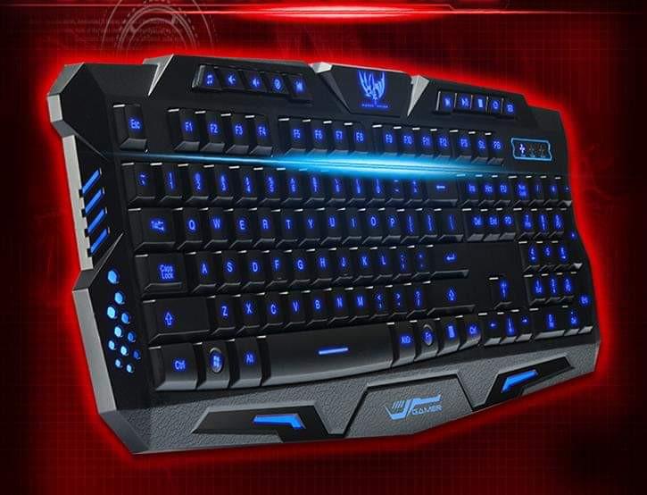 Magic Wings Gamer Tricolor Backlight Wired Gaming Keyboard M200