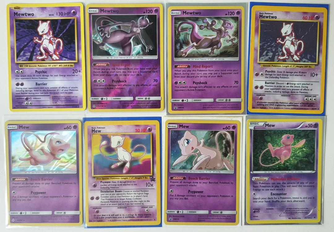 Mew Mewtwo Pokemon Cards Collection On Carousell