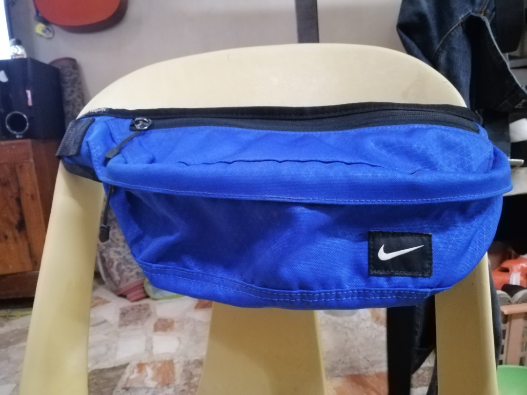 nike waist bag blue