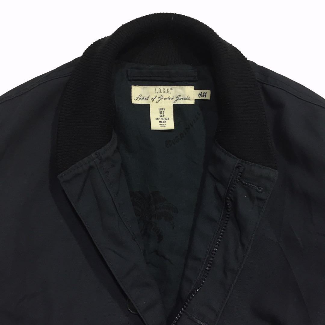 Original Logg H M Casual Jacket Fesyen Pria Pakaian Baju Luaran Di Carousell