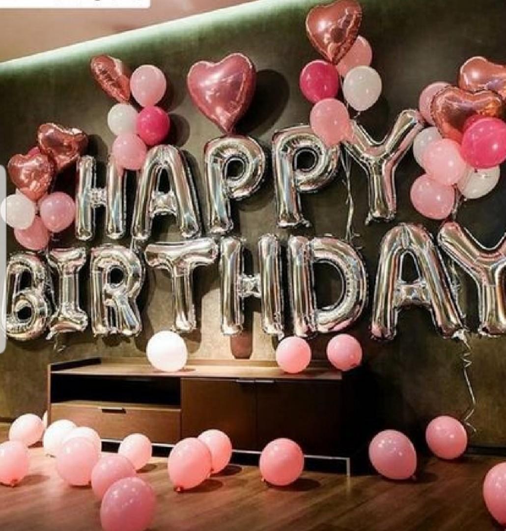 Pink Happy Birthday Decoration Entertainment Events Concerts